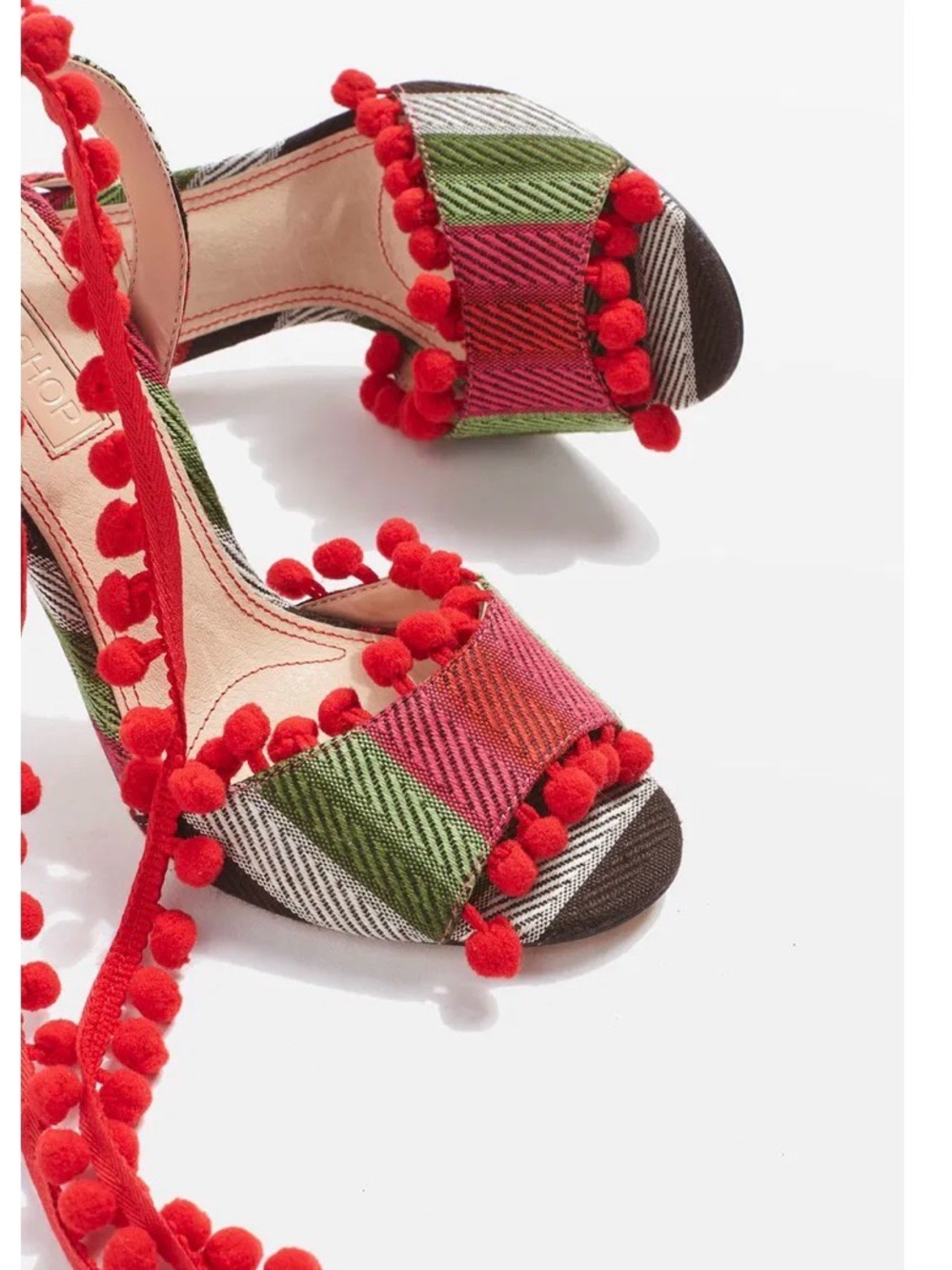 Pom Pom Statement Heels - Picture 7 of 7